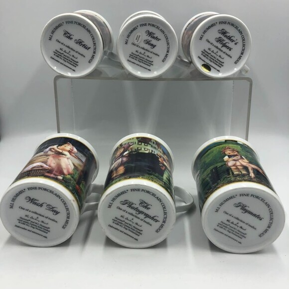 Vintage M. I. Hummel Danbury Mint Lot of 6 Porcelain Mugs Goebel Birth Months - Picture 5 of 9